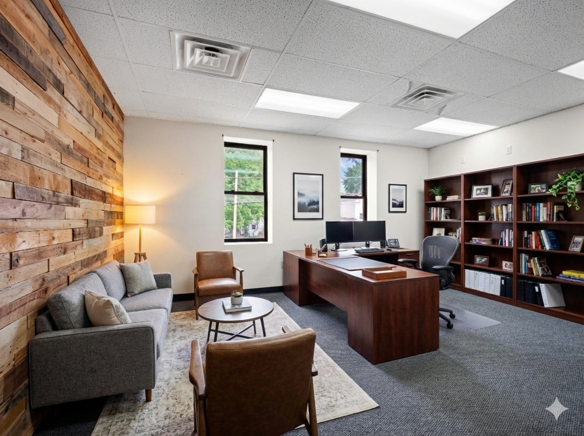 Suite 211 furnished office visualization